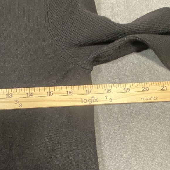 Chicos Black Sweater Dress With Pockets Button Rayon/Nylon Womens Size 0 U.S. S - Picture 11 of 11